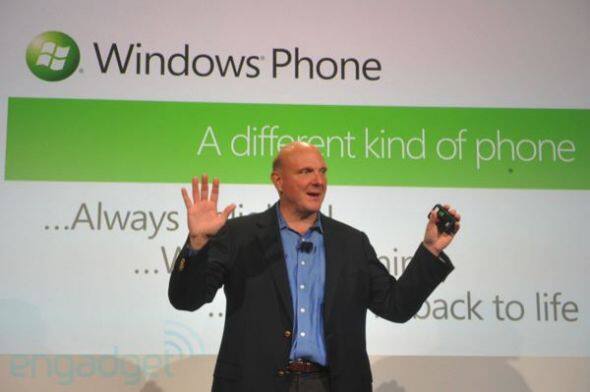 微软CEO鲍尔默发布Windows Phone 7 微软CEO鲍尔默发布Windows Phone 7