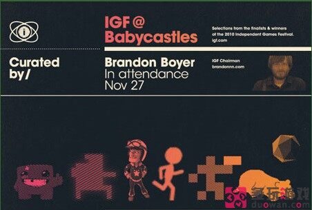 IGF和Babycastles将共同举办纽约独立游戏展