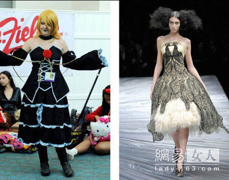 动漫展夸张Cosplay竟神似高级时装